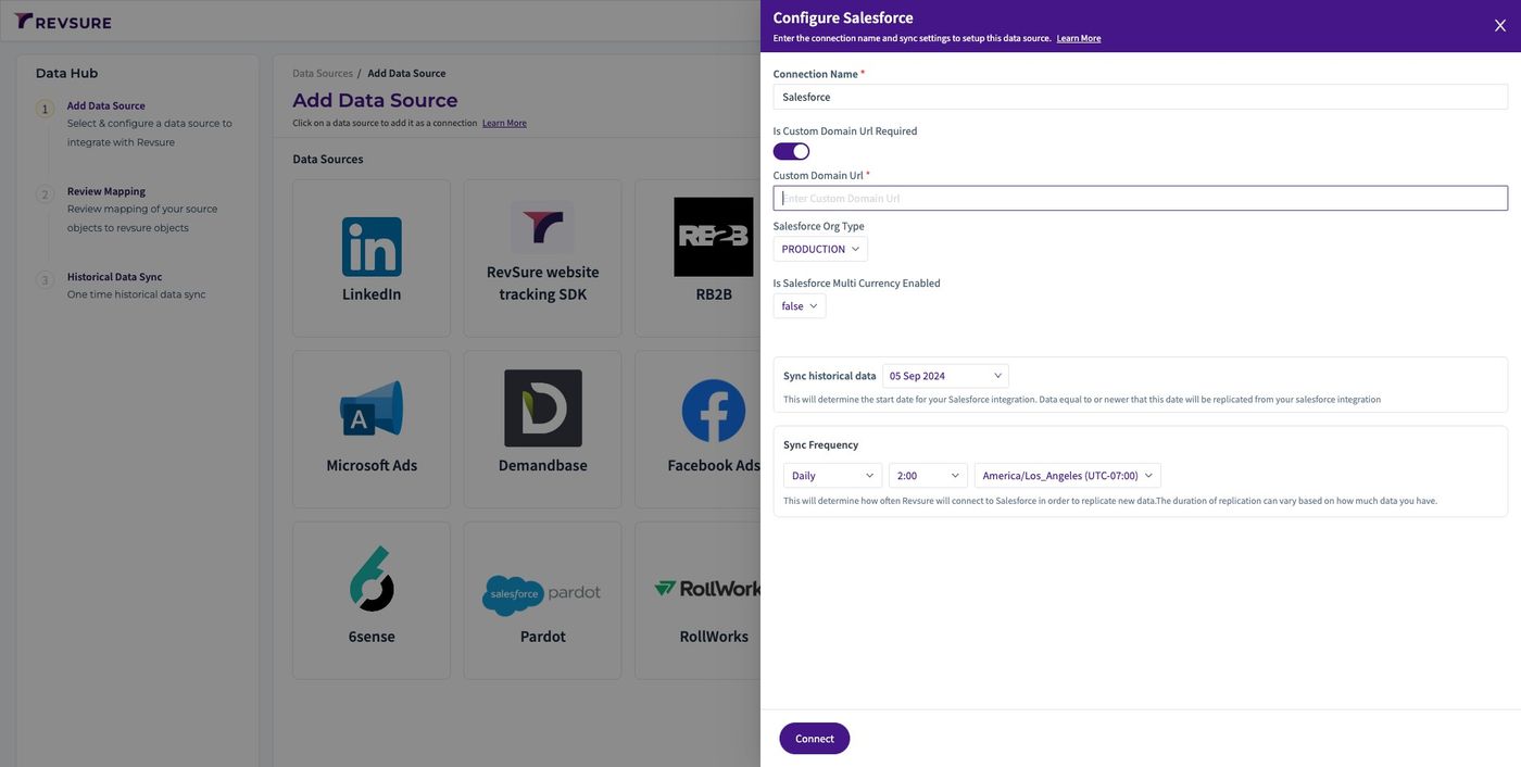 How to Add a Salesforce Data Source in Data Hub (figure 3)