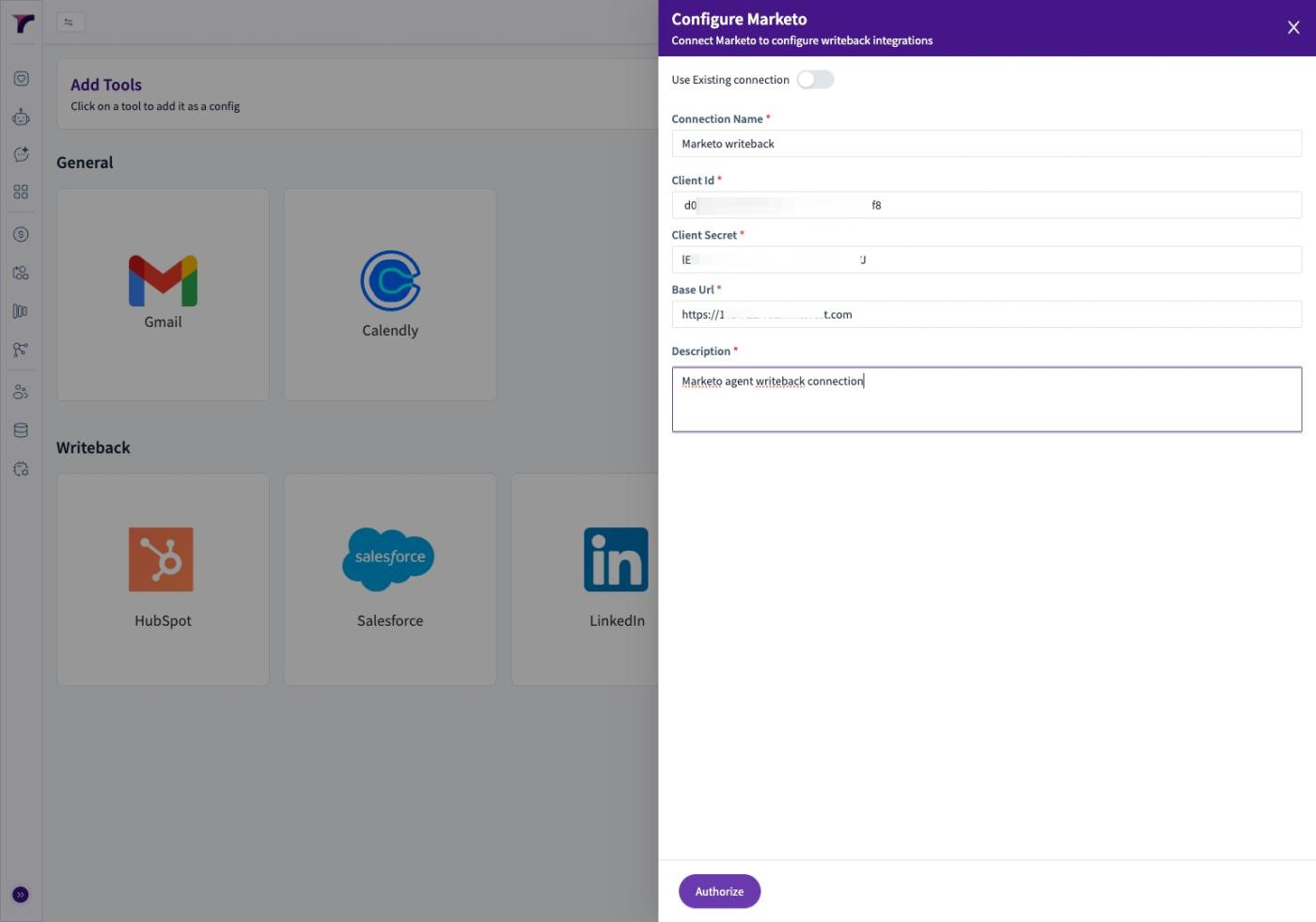 Configure Marketo Integration for Agent Writeback (figure 50)
