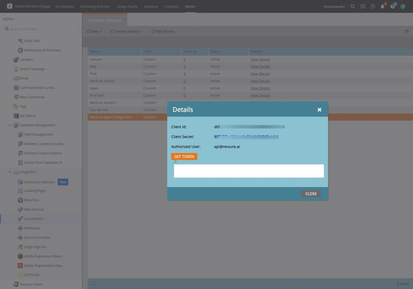 Configure Marketo Integration for Agent Writeback (figure 45)