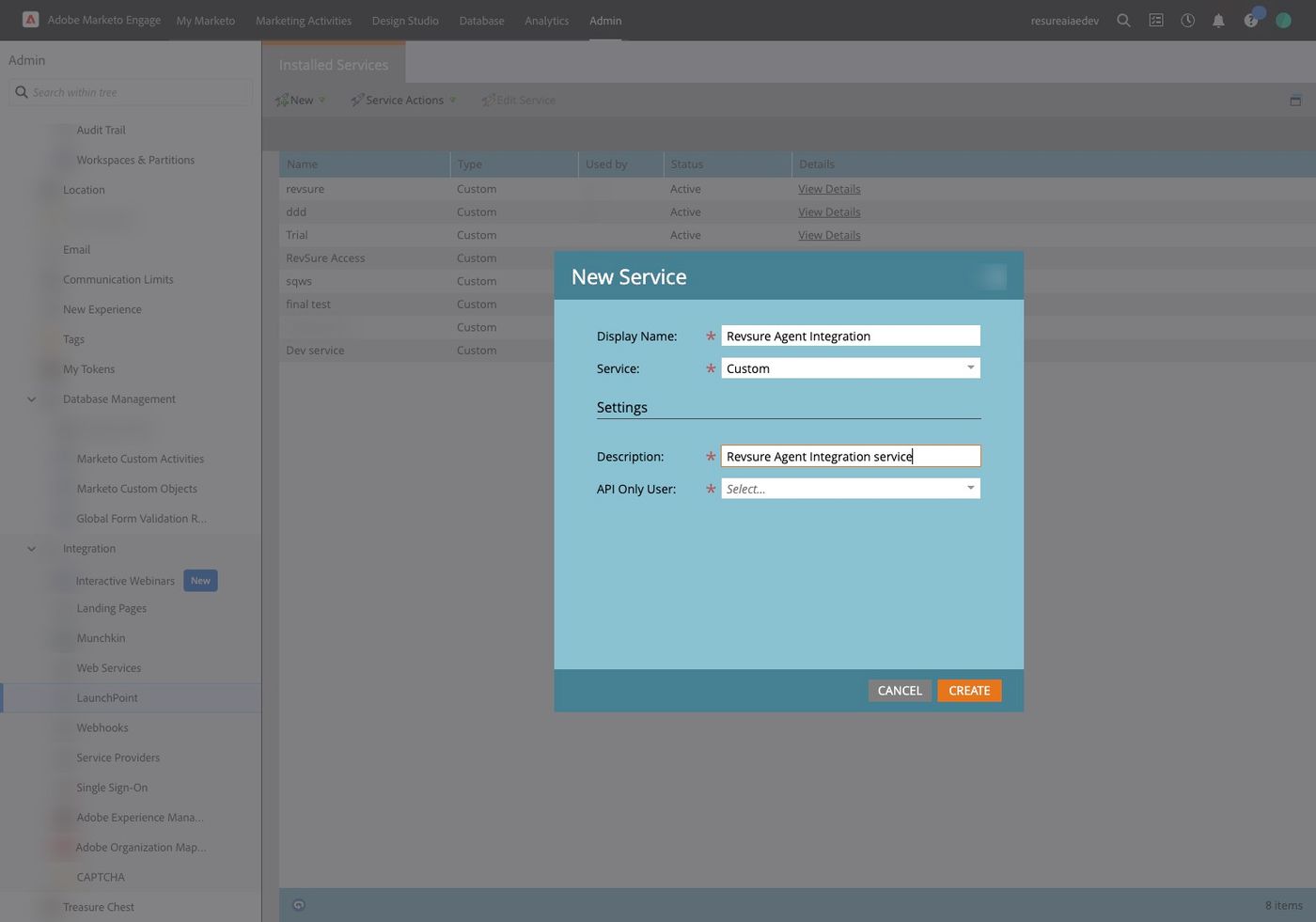 Configure Marketo Integration for Agent Writeback (figure 37)