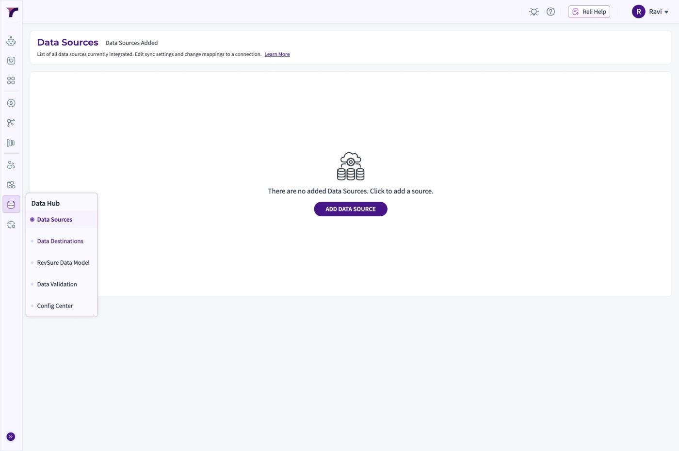 Revsure Snowflake Destination Setup Implementation Guide - UI Flow (figure 2)