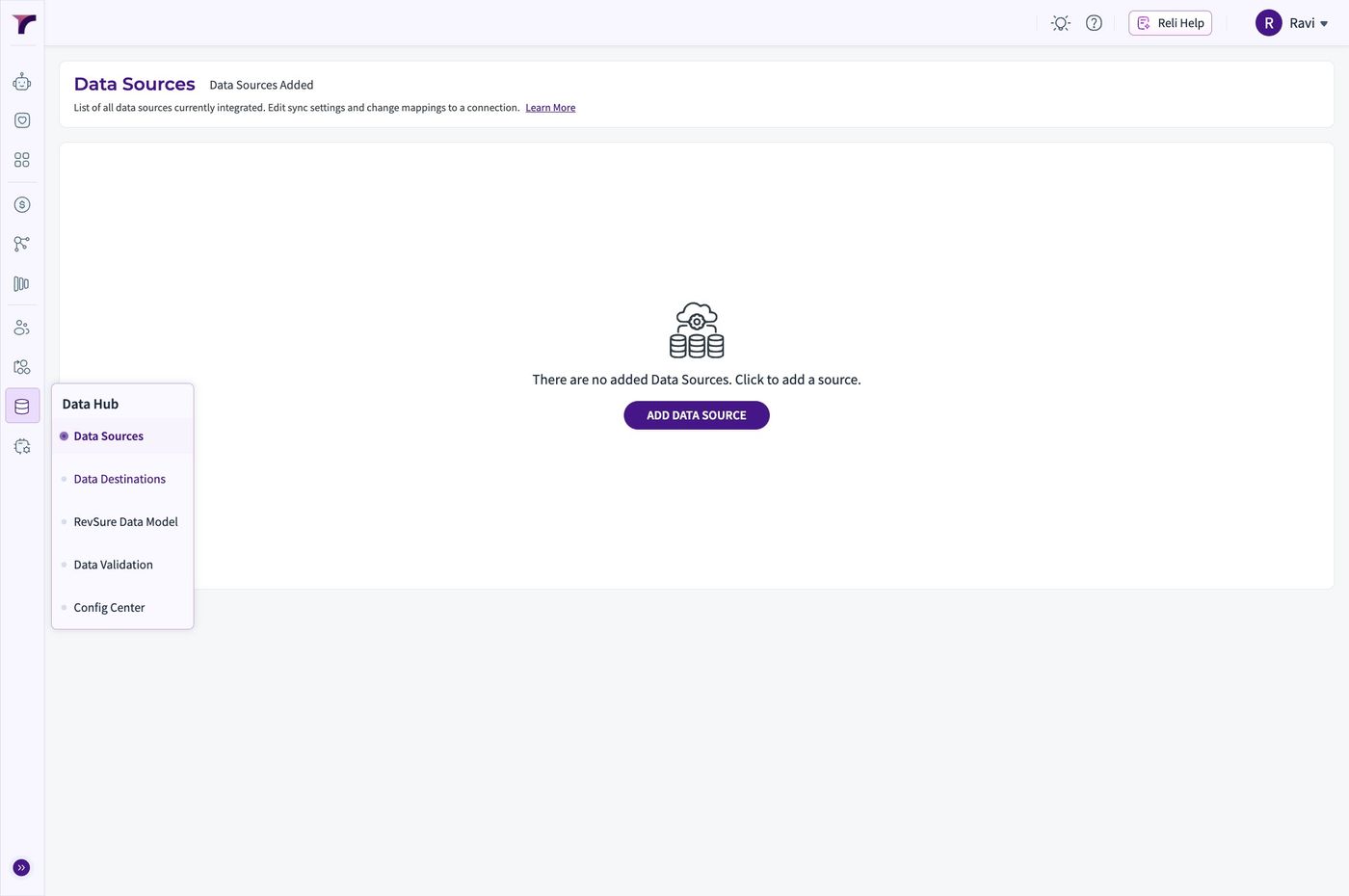 Revsure Snowflake Destination Setup Implementation Guide - UI Flow (figure 2)