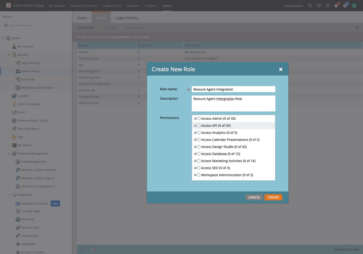 Configure Marketo Integration for Agent Writeback (figure 16)