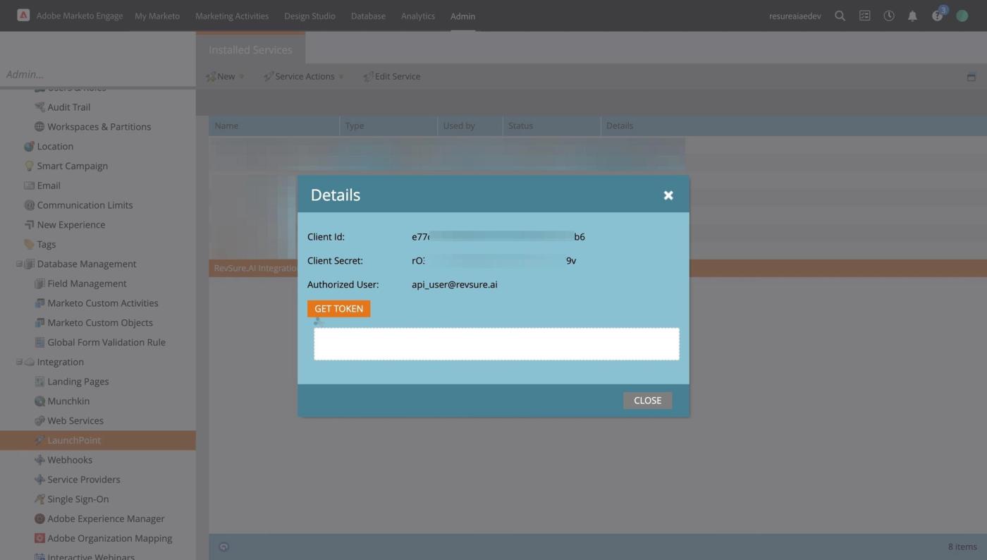 RevSure Marketo Integration Implementation Guide (figure 39)