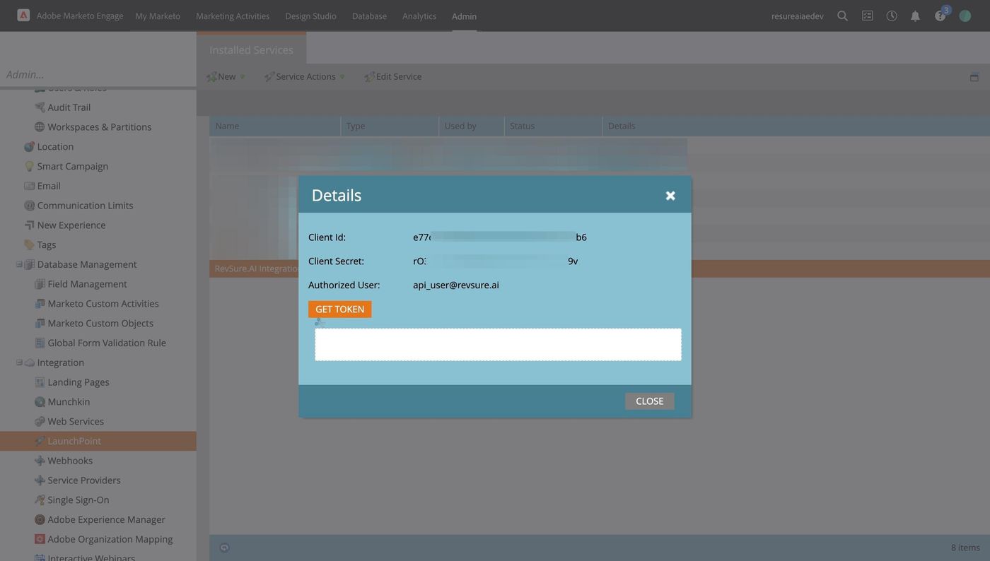 RevSure Marketo Integration Implementation Guide (figure 39)