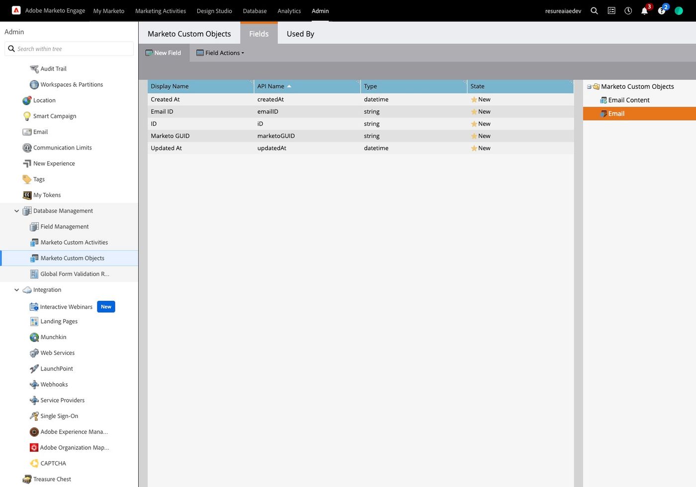 Configure Marketo Integration for Agent Writeback (figure 58)