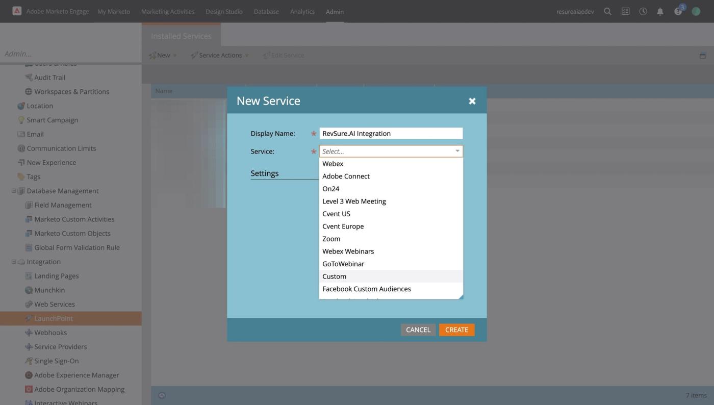 RevSure Marketo Integration Implementation Guide (figure 33)