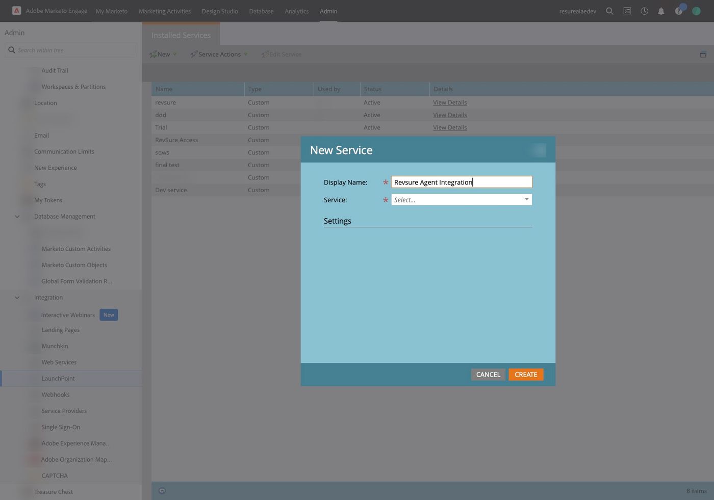 Configure Marketo Integration for Agent Writeback (figure 34)