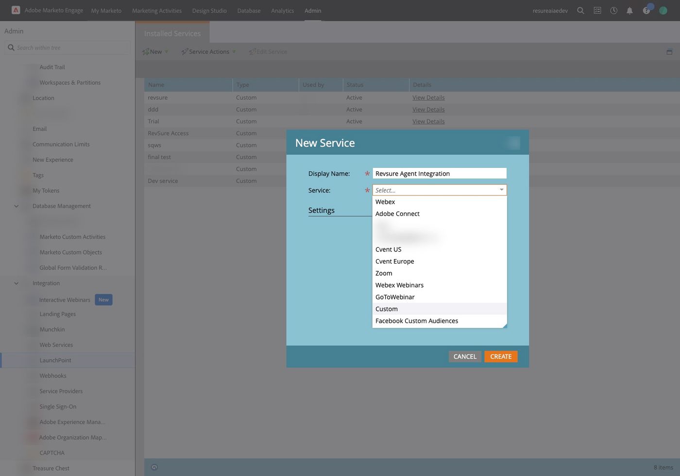 Configure Marketo Integration for Agent Writeback (figure 33)