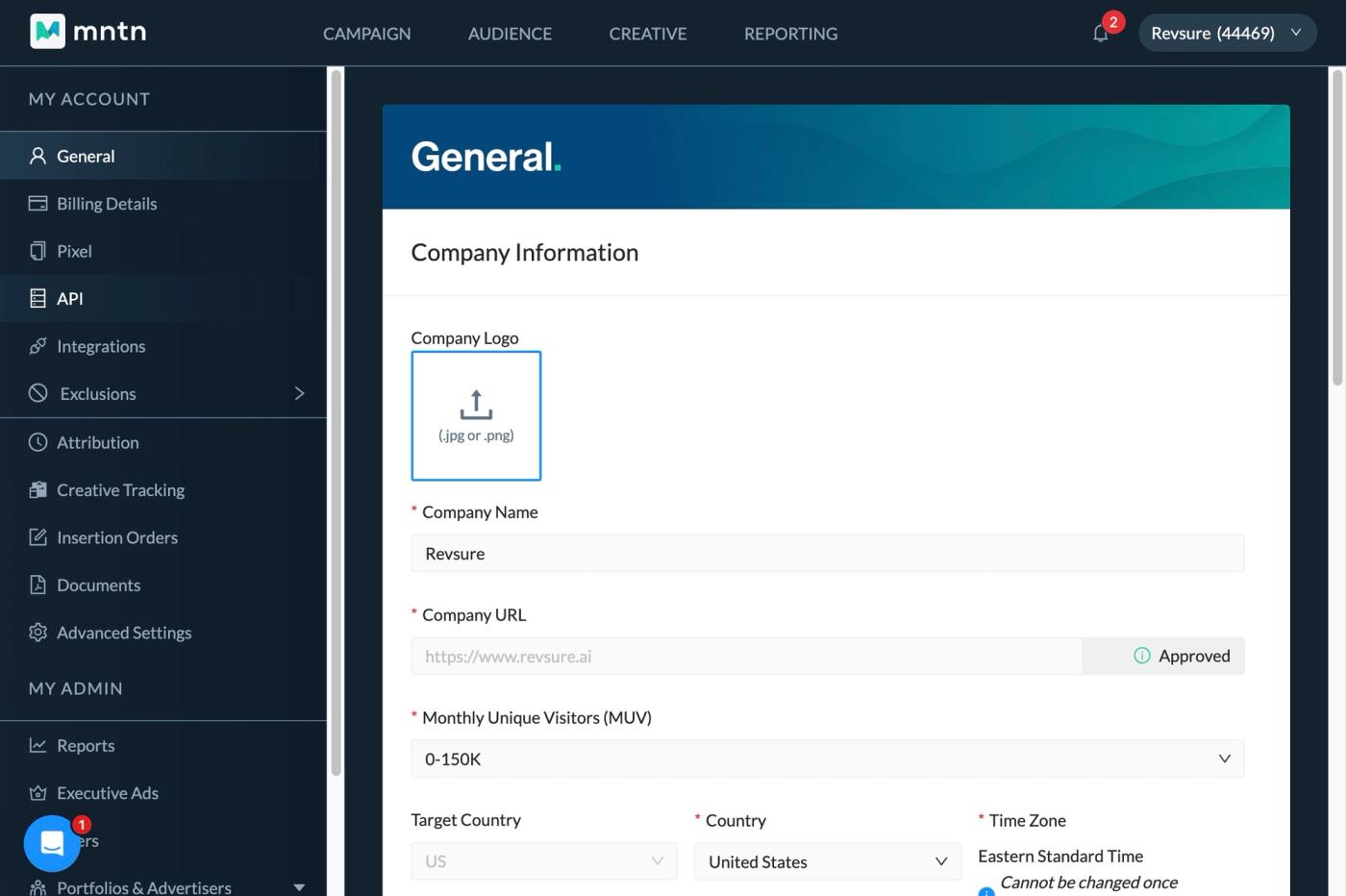 RevSure Mountain Integration Implementation Guide (figure 9)