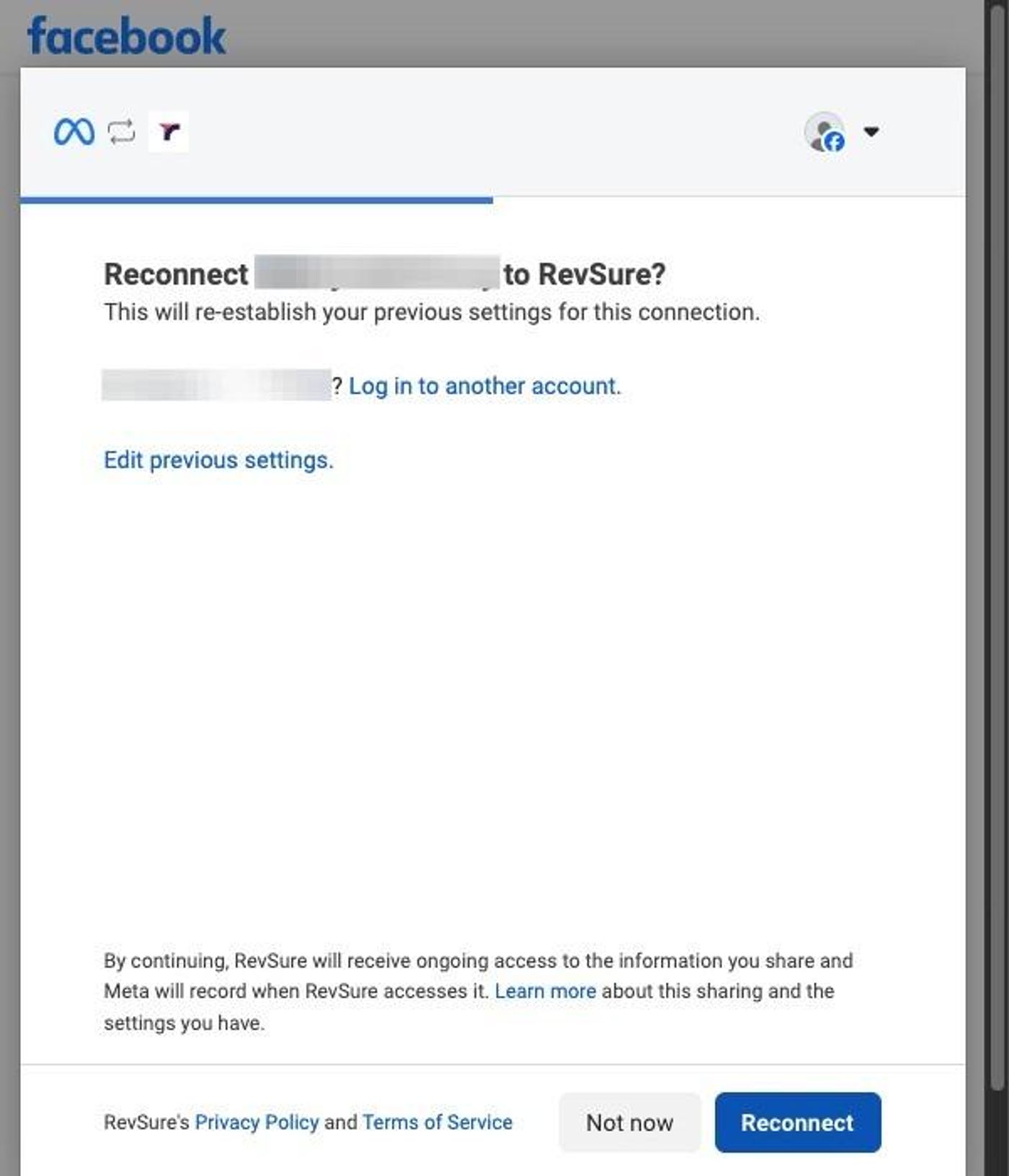 RevSure Facebook Ads Integration Implementation Guide (figure 8)