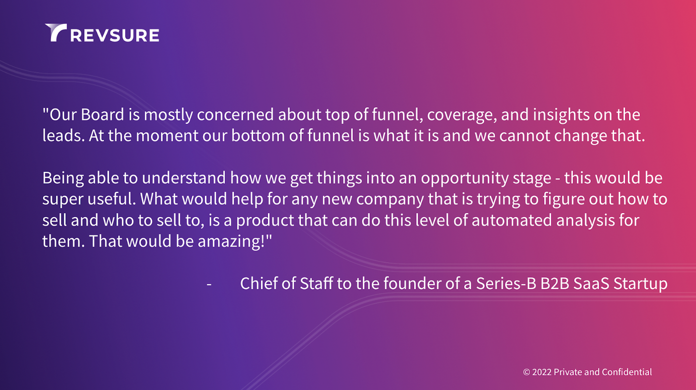 Increasingly boards want to know your full-funnel metrics.