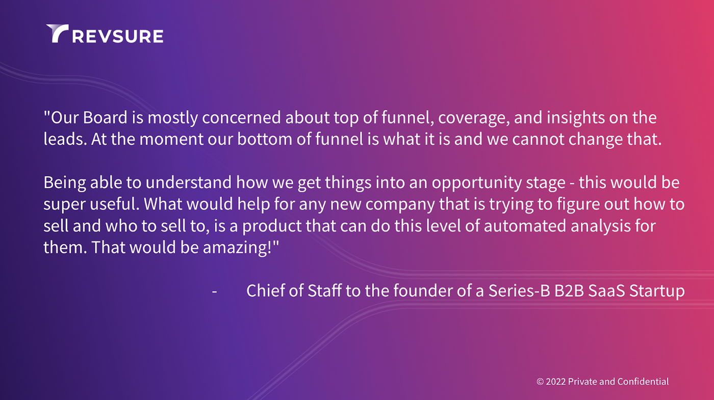 Increasingly boards want to know your full-funnel metrics.