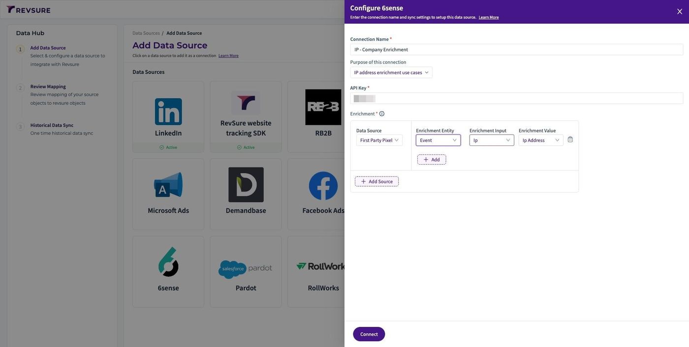RevSure 6sense Company Identification Enrichment Integration Implementation Guide (figure 6)