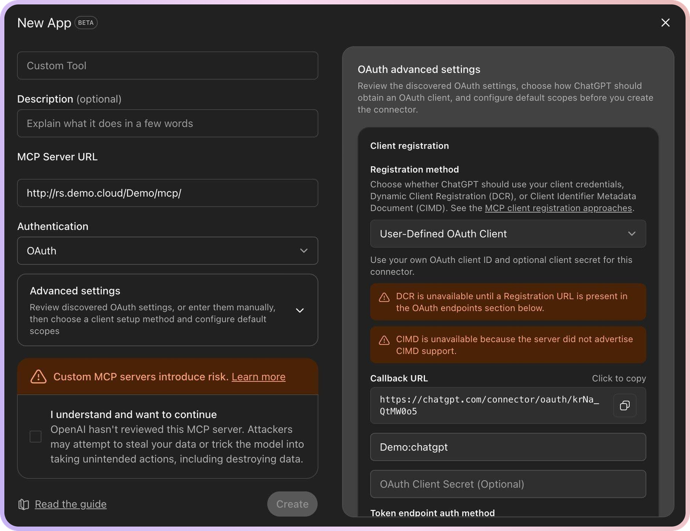 RevSure MCP Setup Guide for ChatGPT (Workspace Admin) (figure 3)