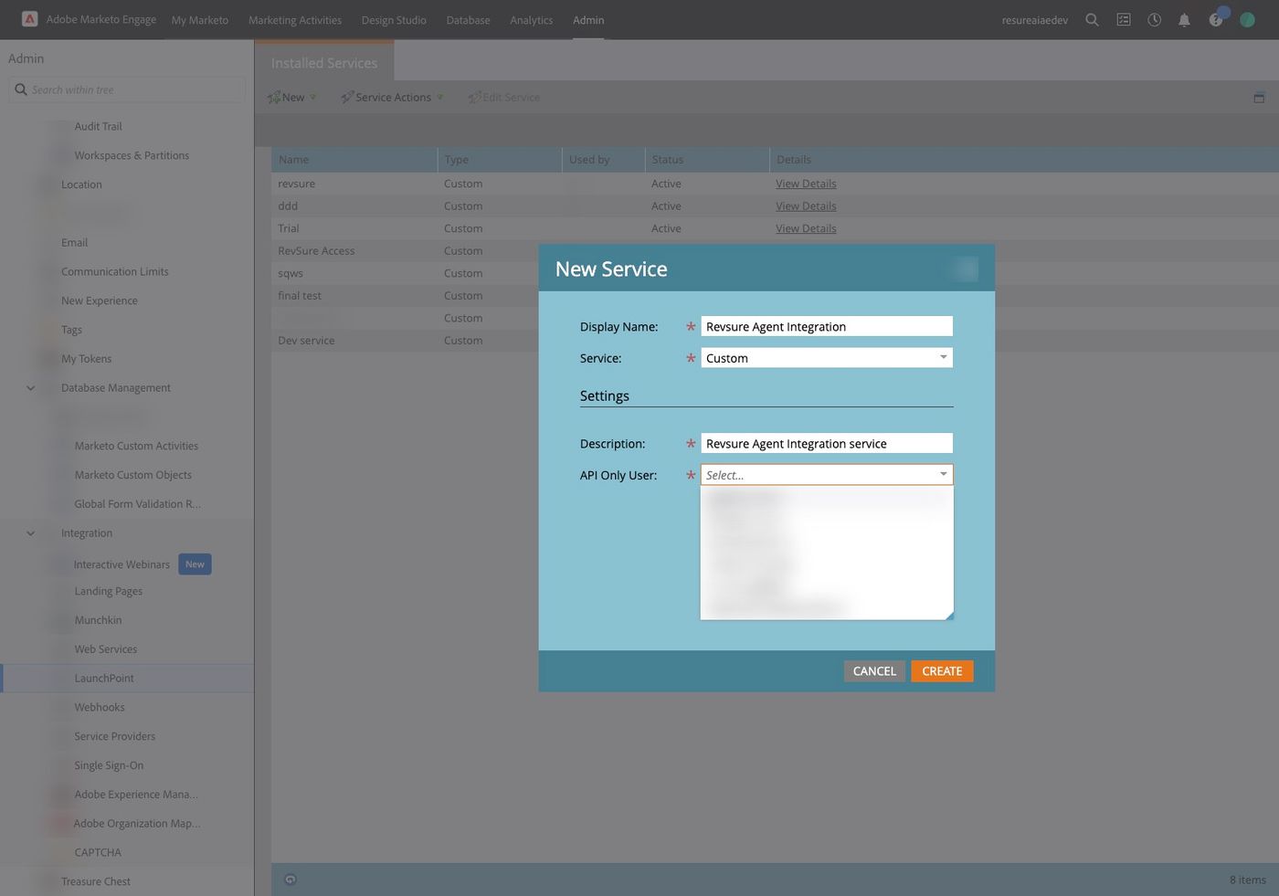 Configure Marketo Integration for Agent Writeback (figure 36)