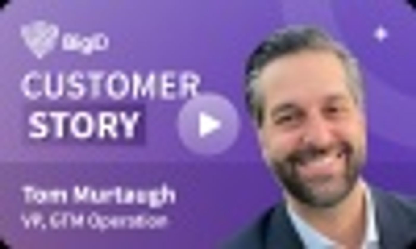 Man with short graying hair and beard in a suit jacket on a purple background with white text reading "BigID Customer Story".