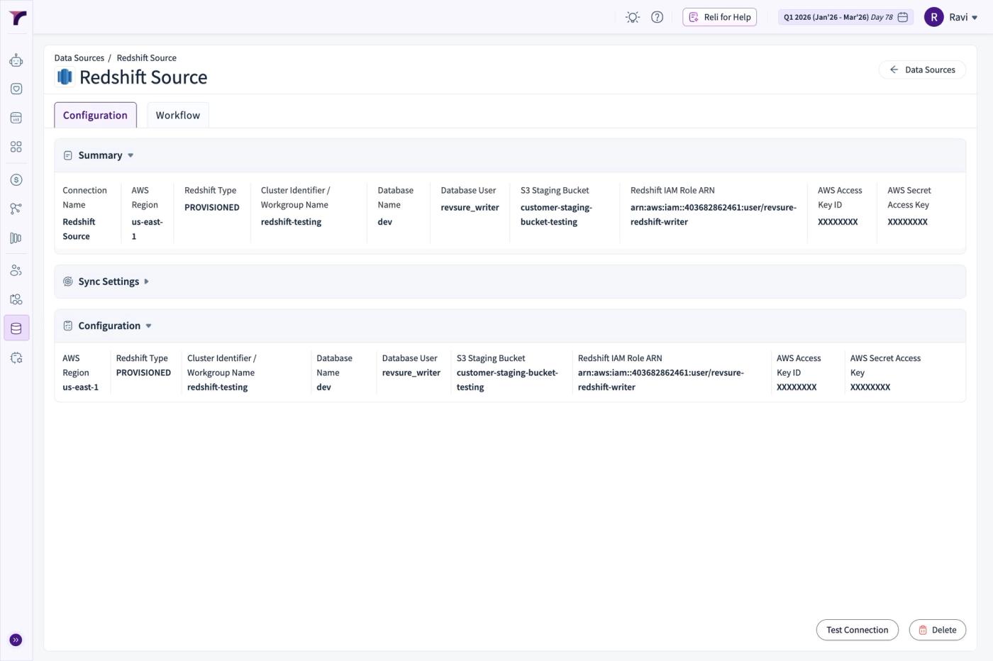 Revsure Redshift Integration Implementation Guide (figure 17)