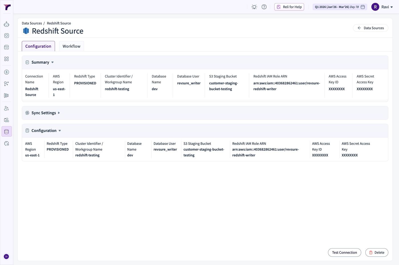 Revsure Redshift Integration Implementation Guide (figure 17)