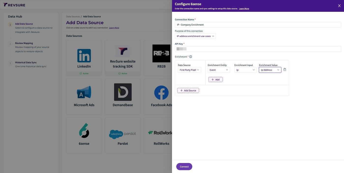 RevSure 6sense Company Identification Enrichment Integration Implementation Guide (figure 8)