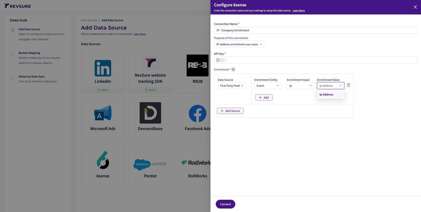 RevSure 6sense Company Identification Enrichment Integration Implementation Guide (figure 7)