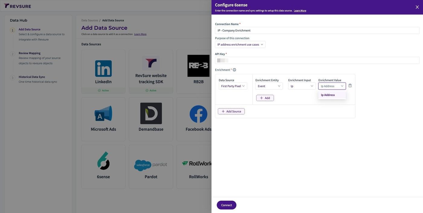 RevSure 6sense Company Identification Enrichment Integration Implementation Guide (figure 7)