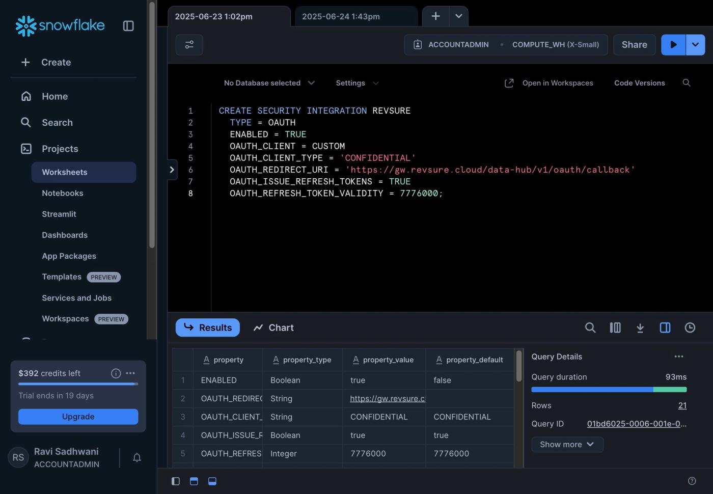 Revsure Snowflake Integration Implementation Guide (figure 5)