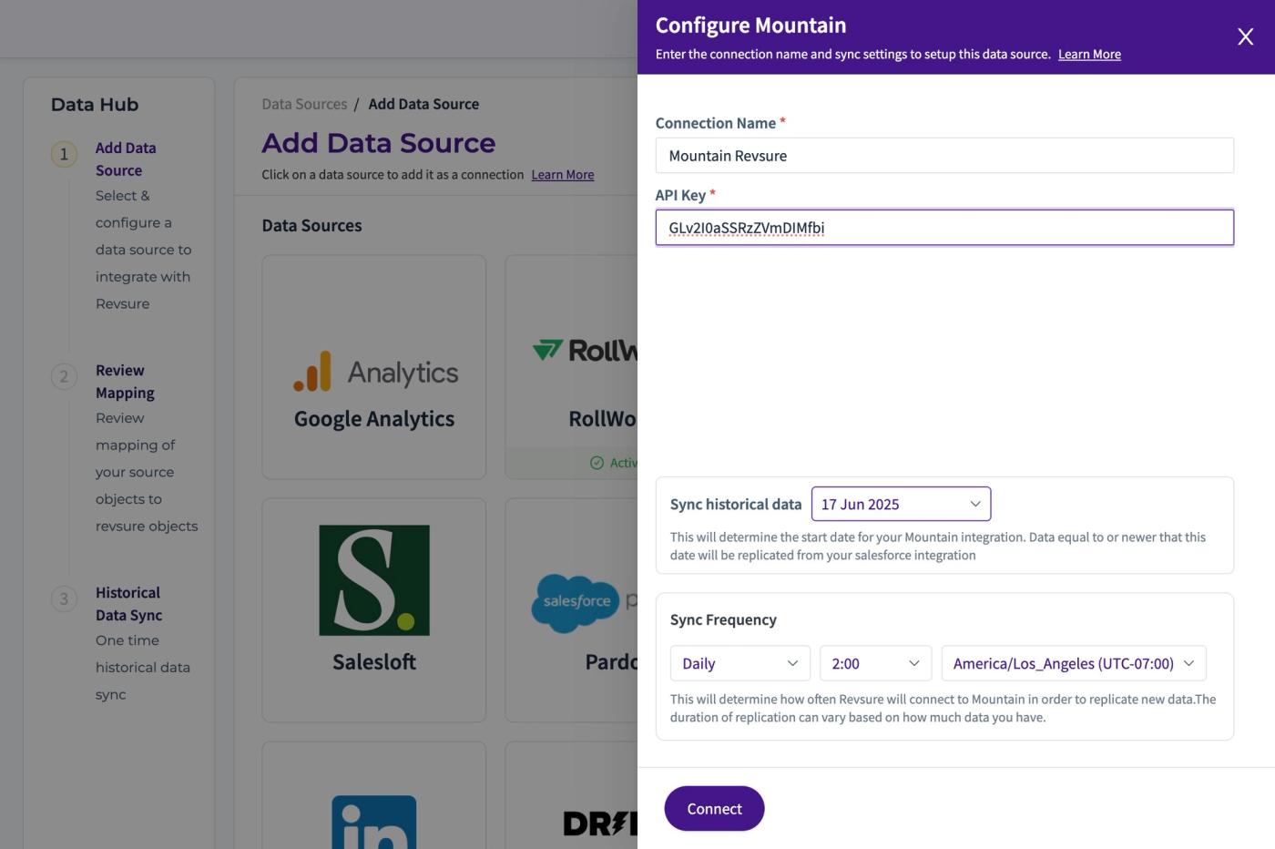 RevSure Mountain Integration Implementation Guide (figure 12)