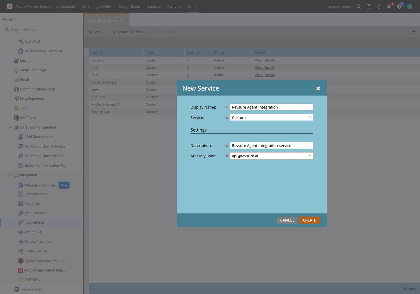 Configure Marketo Integration for Agent Writeback (figure 39)