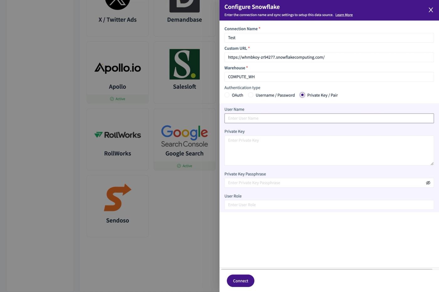 Revsure Snowflake Integration Implementation Guide : RSA Private Key Auth (figure 9)