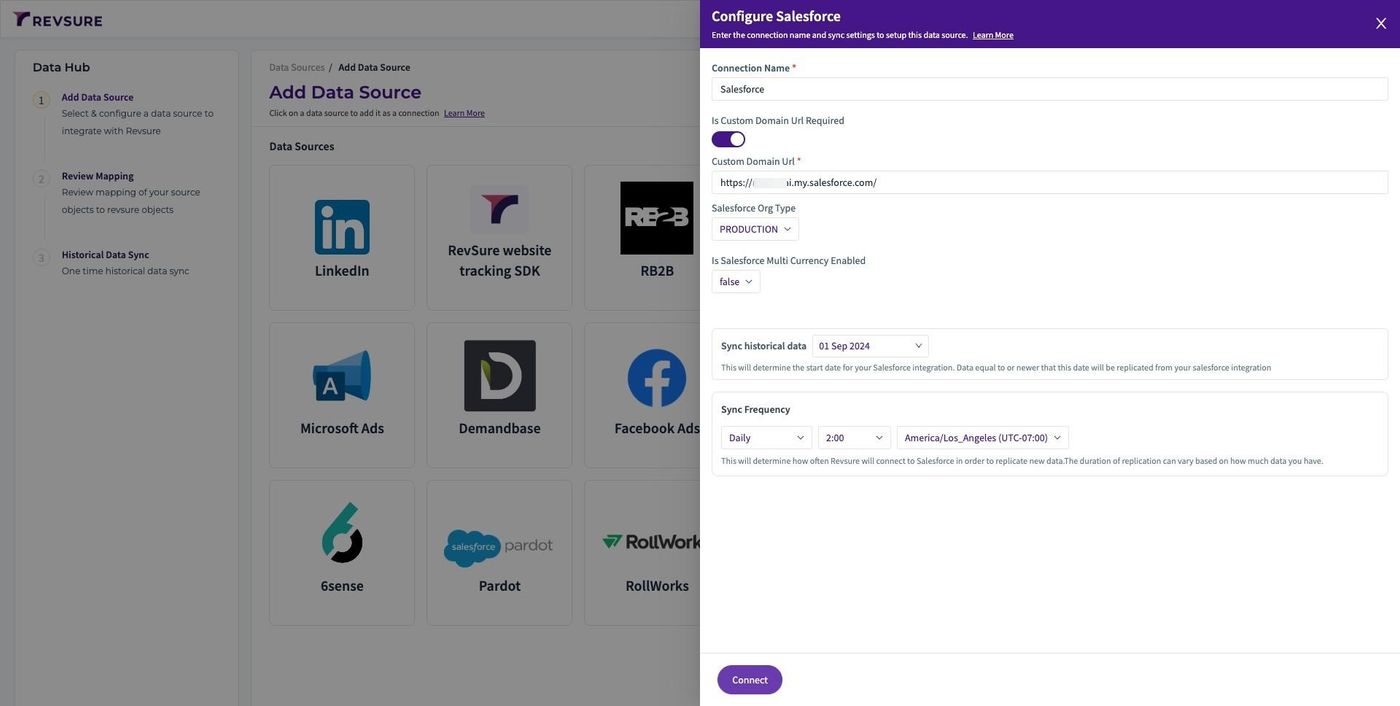 How to Add a Salesforce Data Source in Data Hub (figure 6)