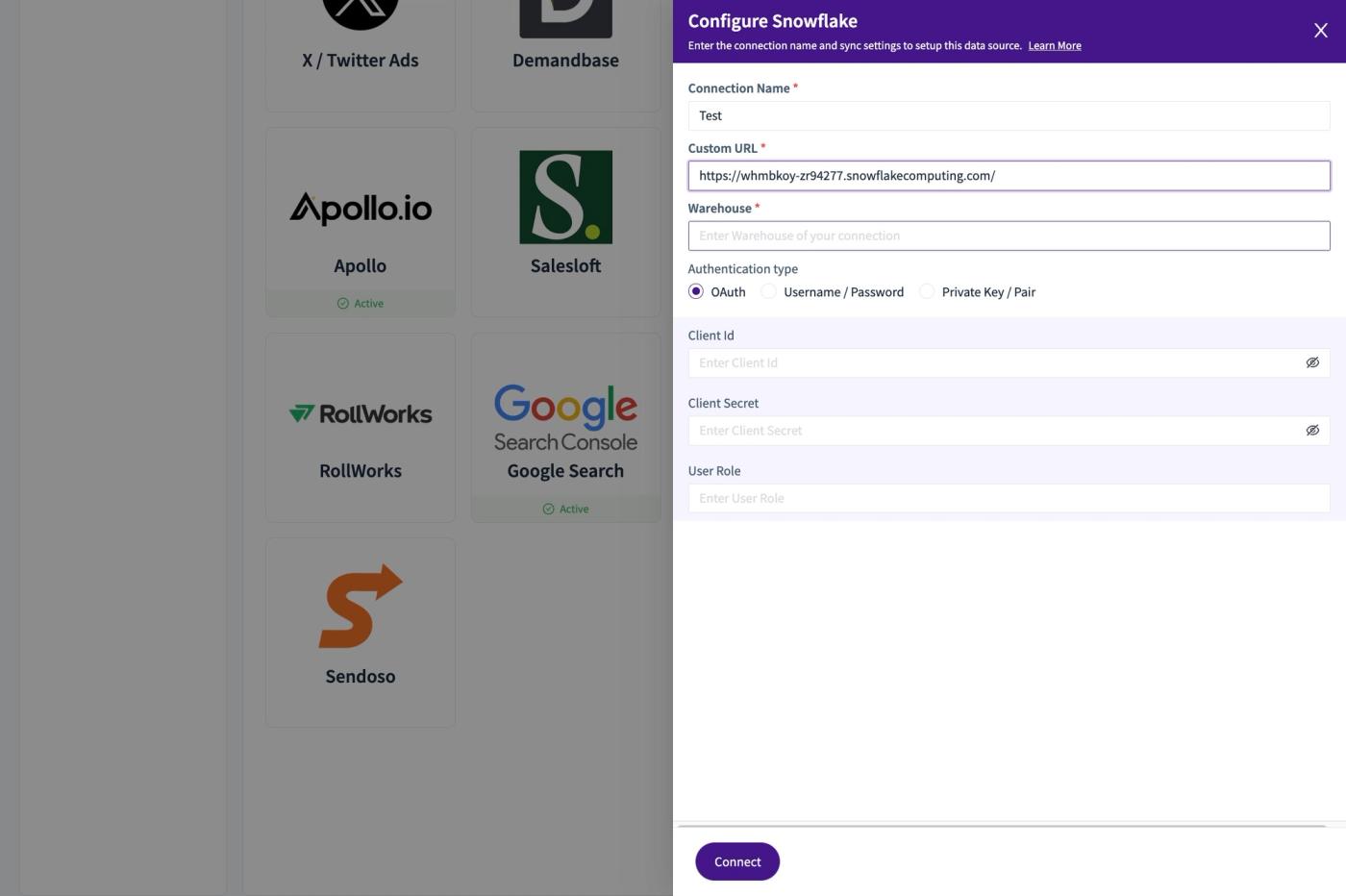 Revsure Snowflake Integration Implementation Guide : RSA Private Key Auth (figure 7)