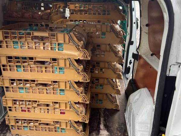koerier voor brood transport