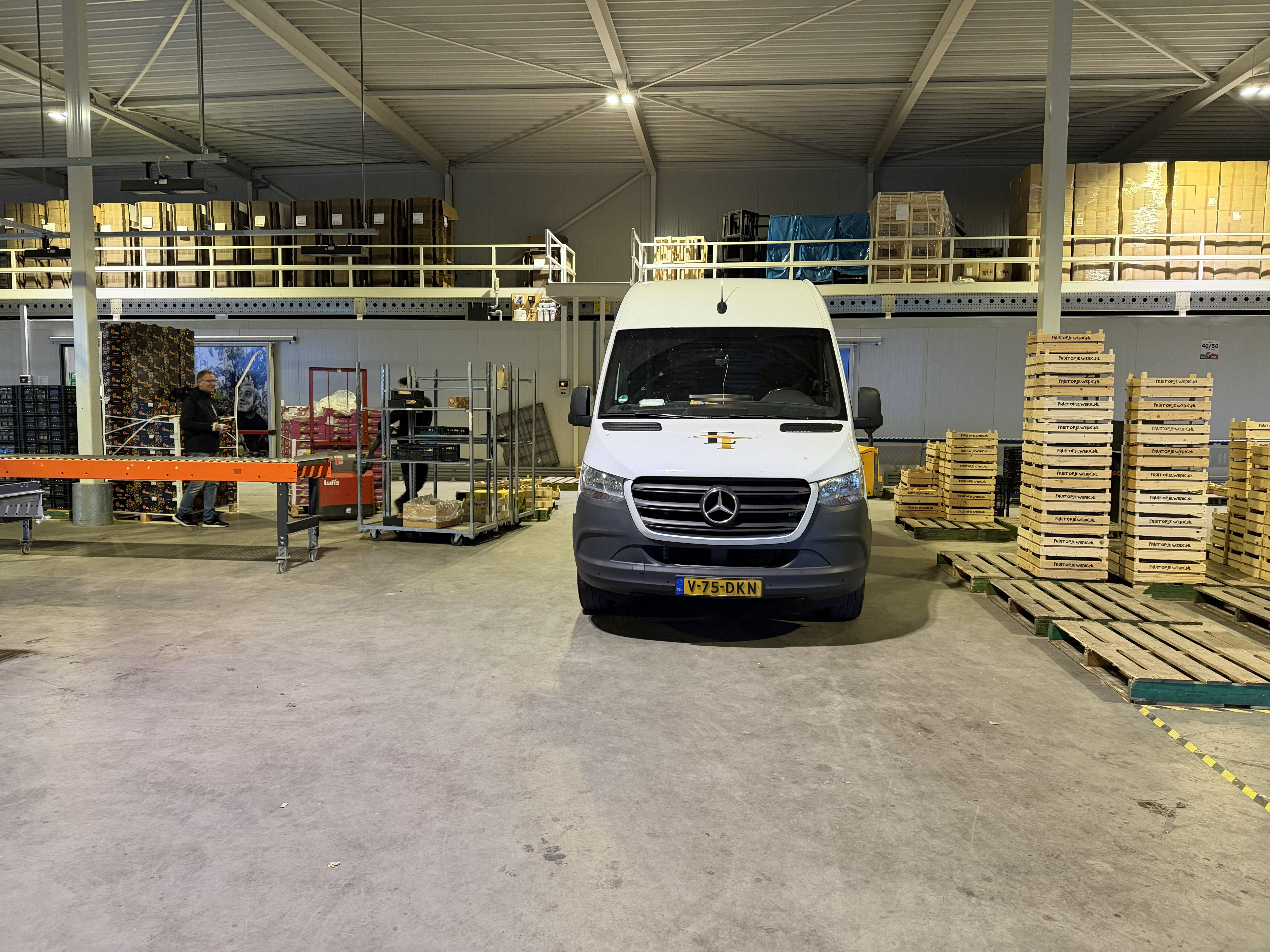 laden van distributieroute fruit op je werk