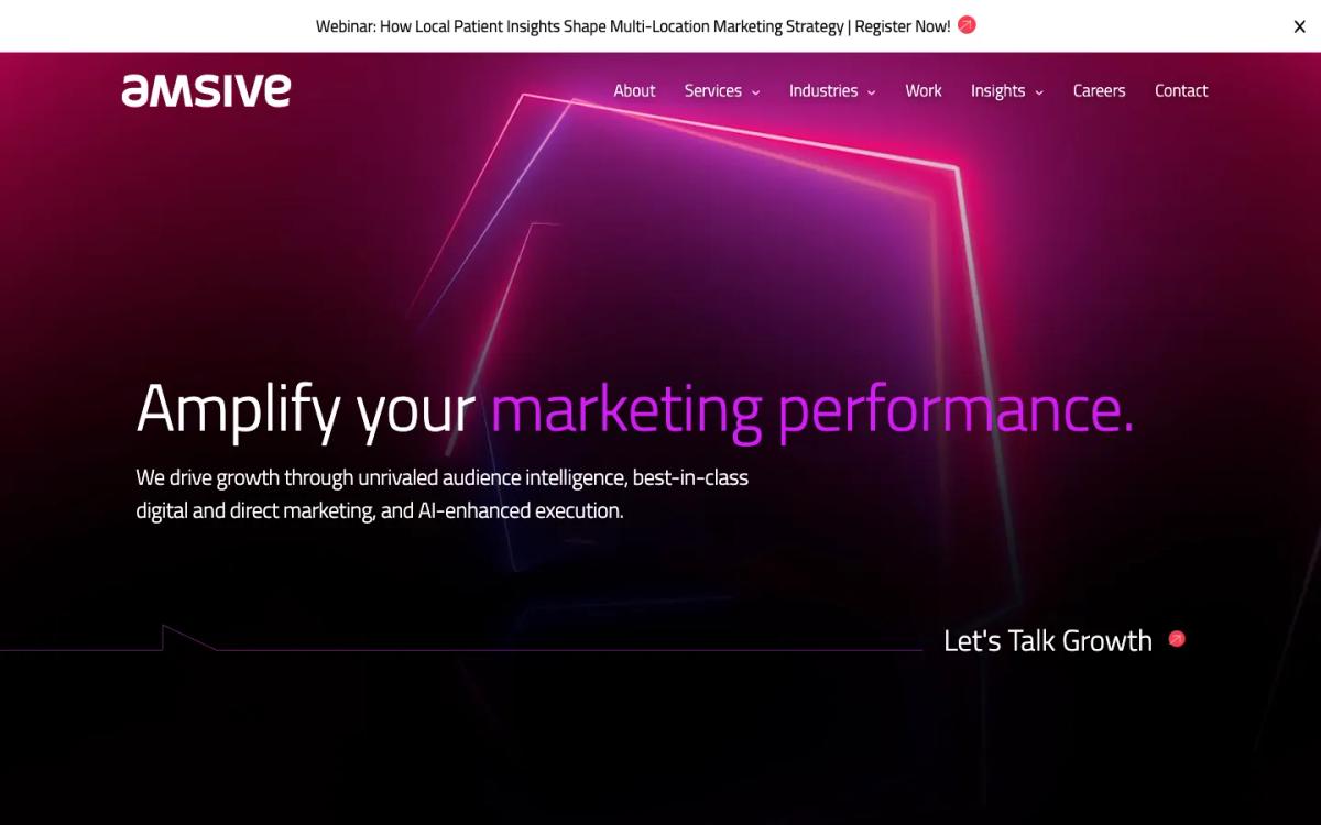 Amsive homepage