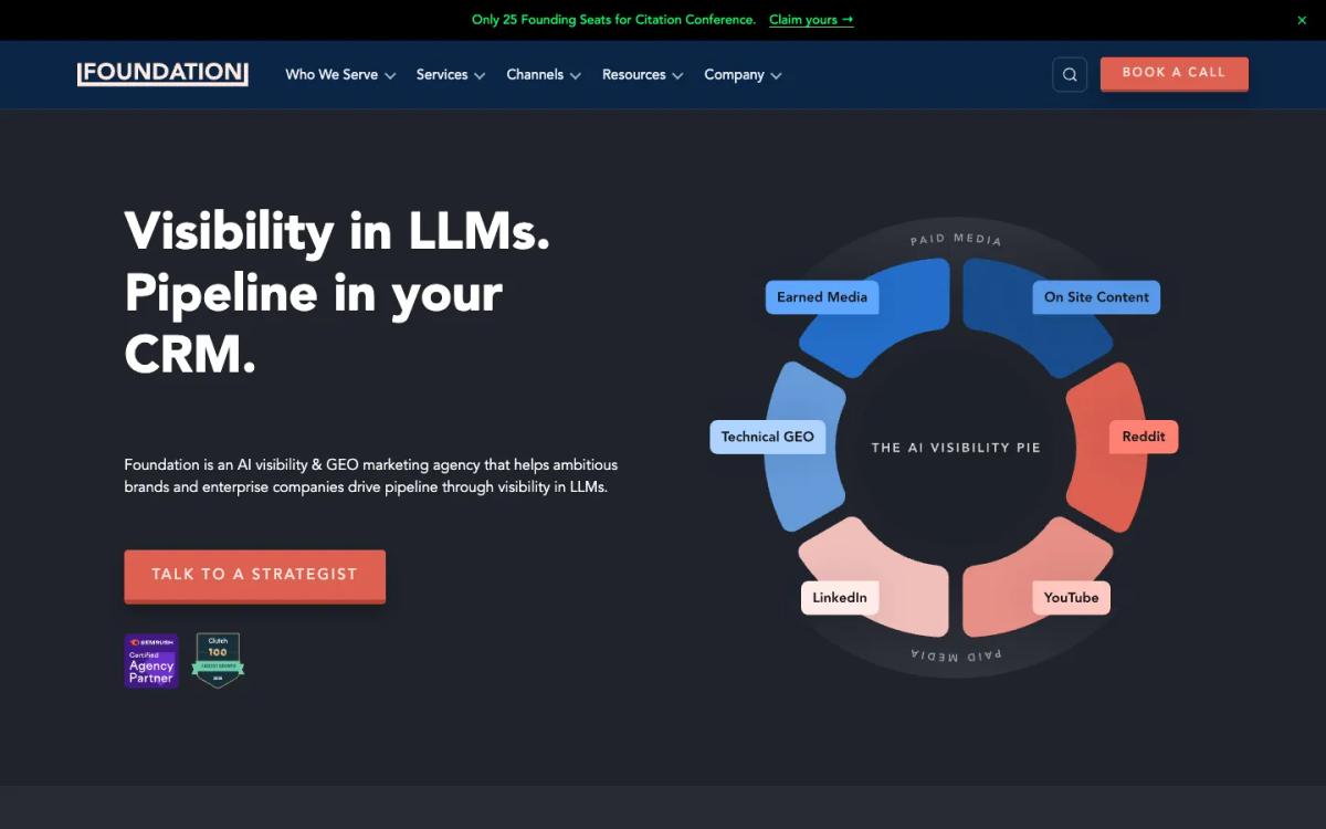 Foundation Inc homepage