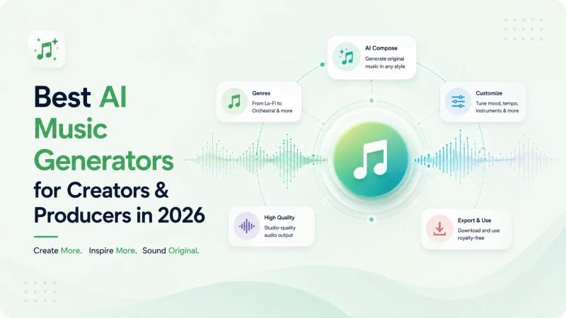 6 Best AI Music Generators for Creators & Producers in 2026