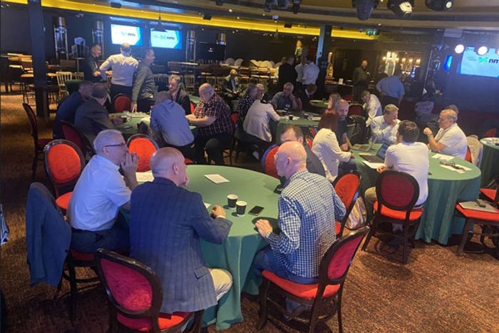 Attendees at a conference held at the Hippodrome Casino in London