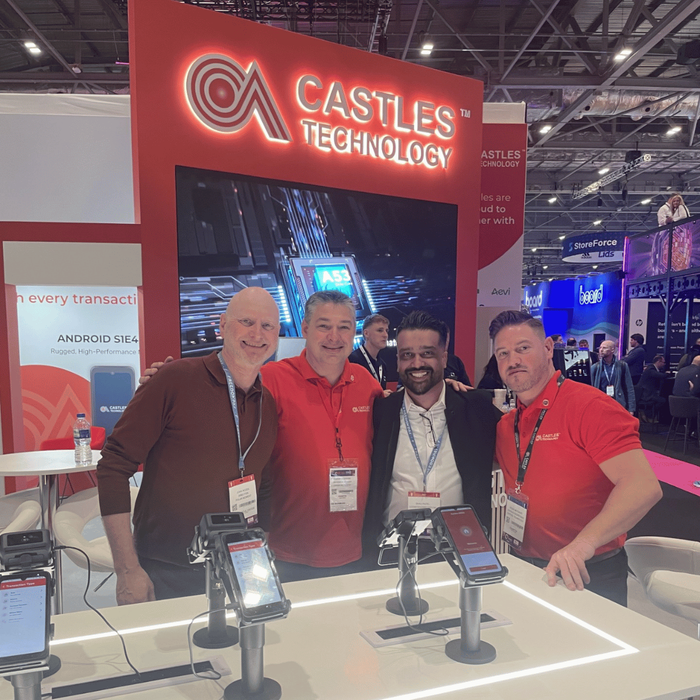 John Rozek and Bhavik Patel on the Castles Technology stand at the Retail Technology show