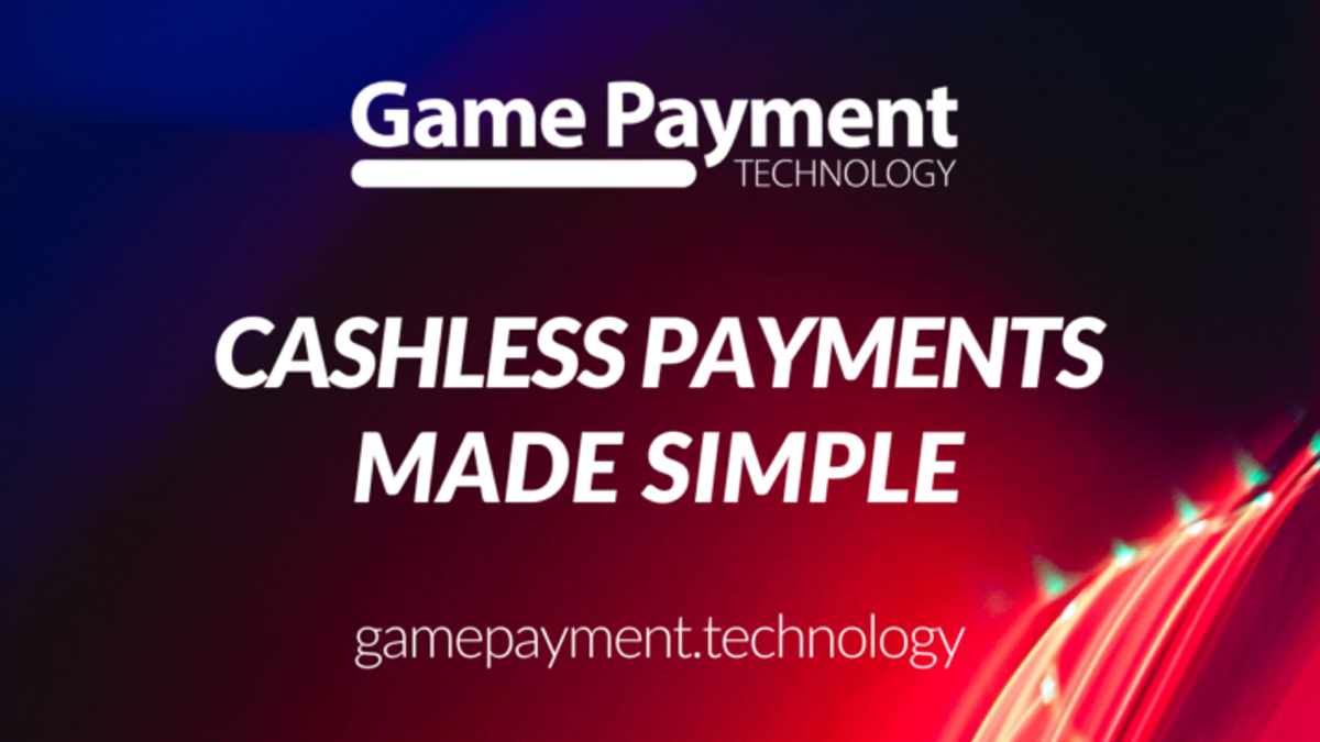 A poster saying Game Payment, Cashless Payments Made Simple