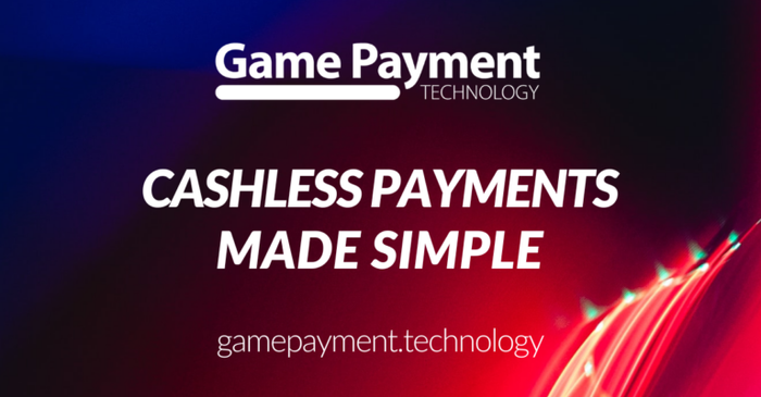 A poster saying Game Payment, Cashless Payments Made Simple