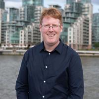 Photograph of Paul Deed taken close to the Thames river