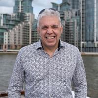 Photograph of Tim Stratton taken close to the Thames river