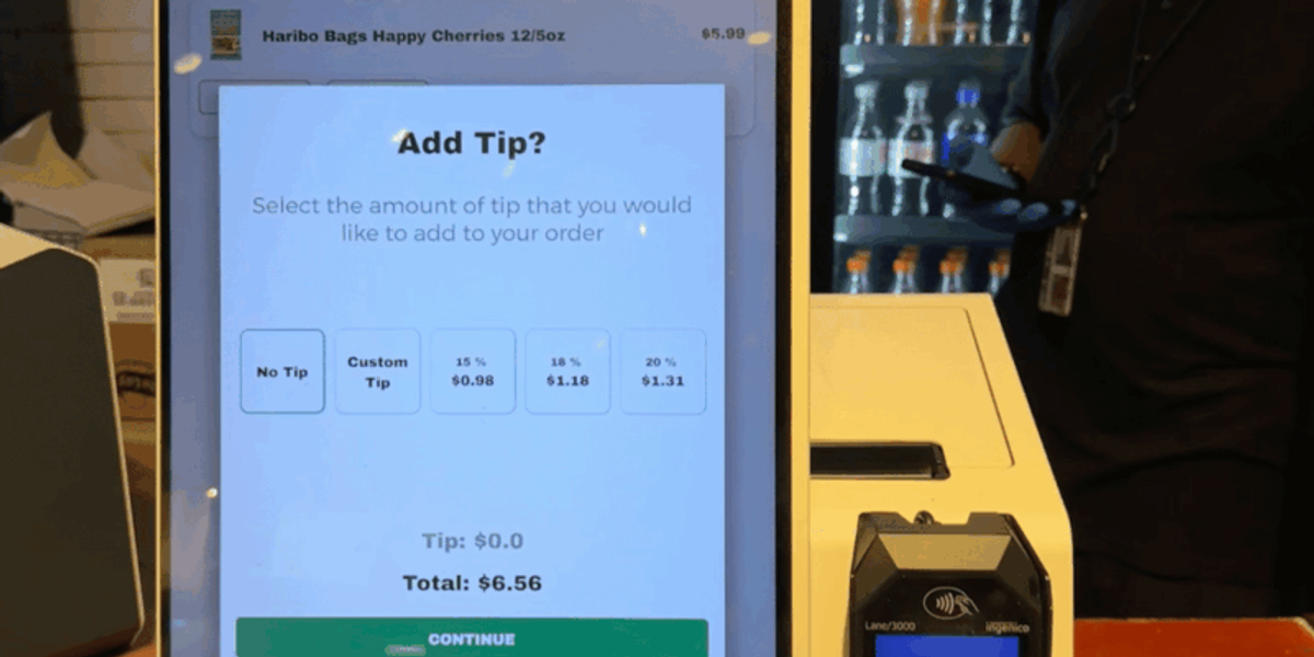 A Worldline self-ordering kiosk