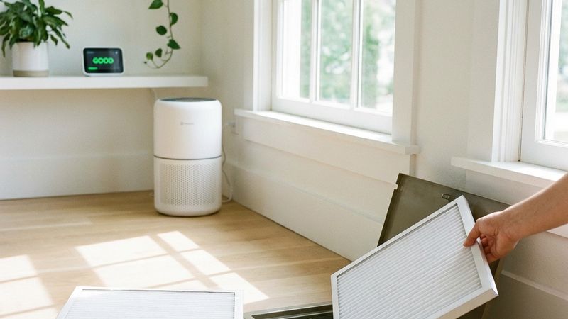 Clean modern living space indicating good air quality and HVAC maintenance