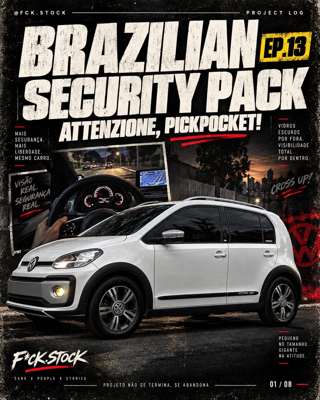 Capa do EP.13 Brazilian Security Pack com o Cross Up! TSI branco