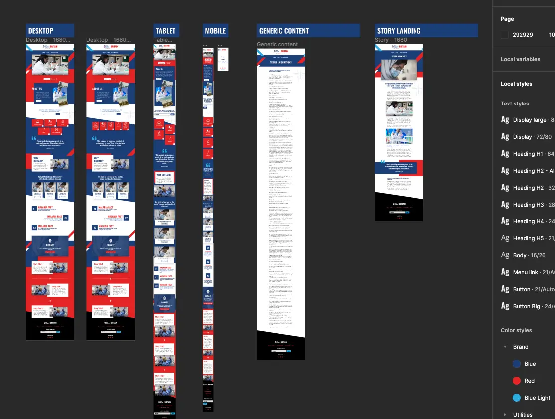 Fullscreen view of the Figma mockups
