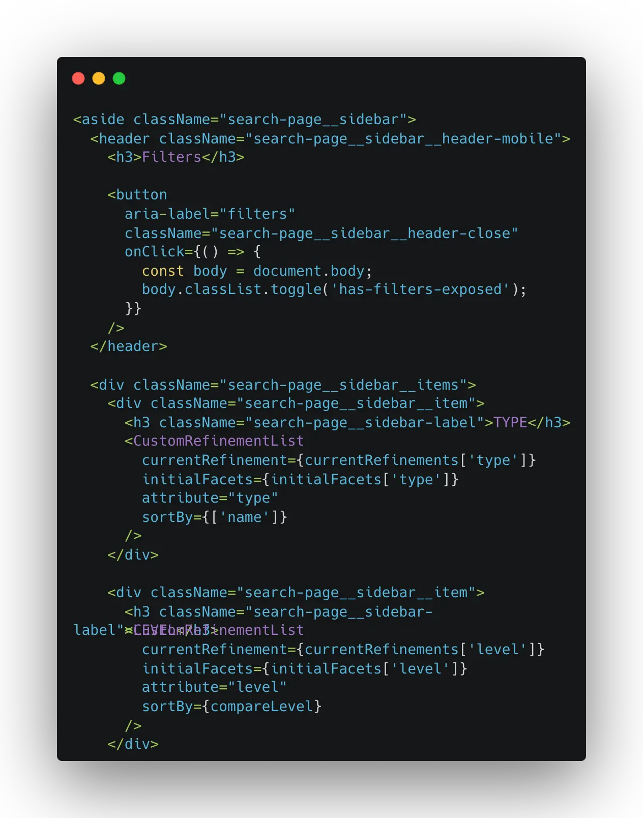 Instant Search Algolia