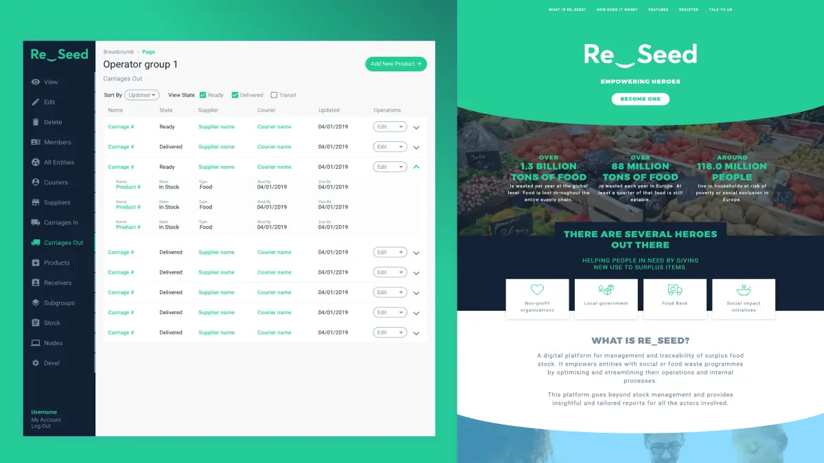 Design page