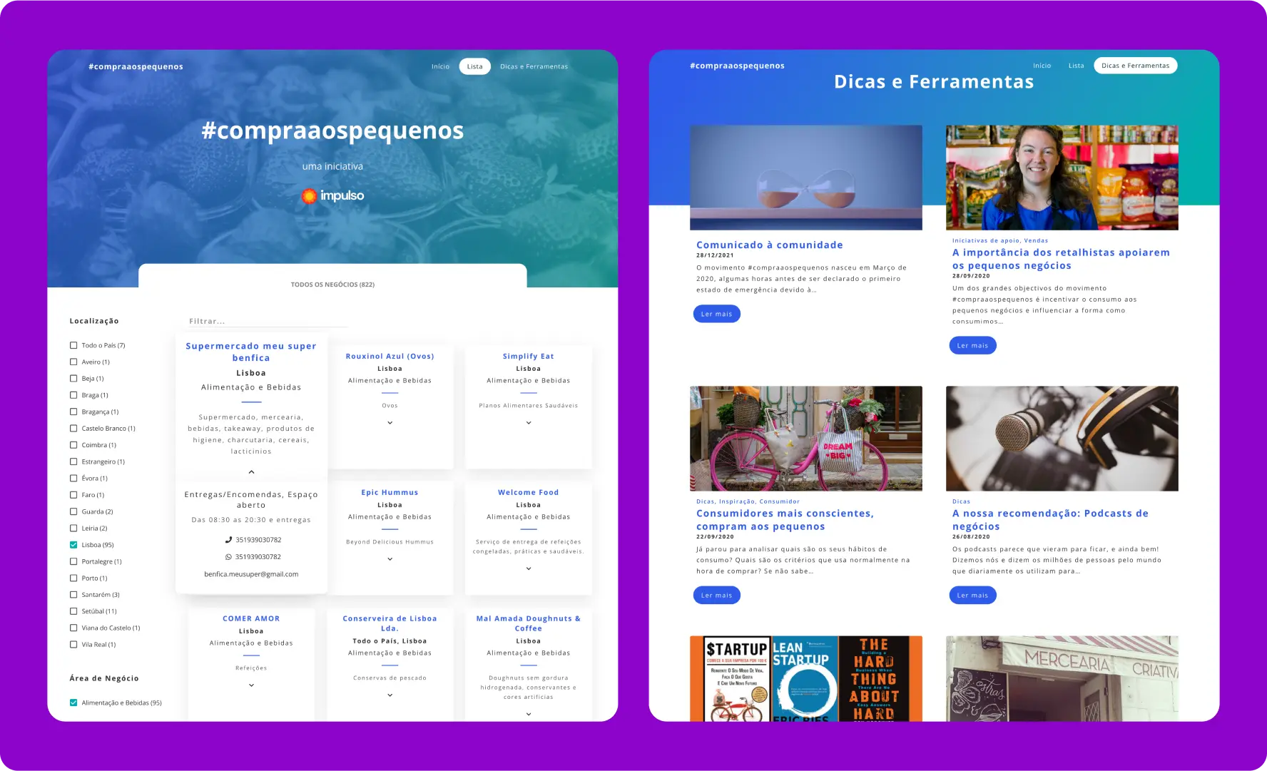 Listing and Blog